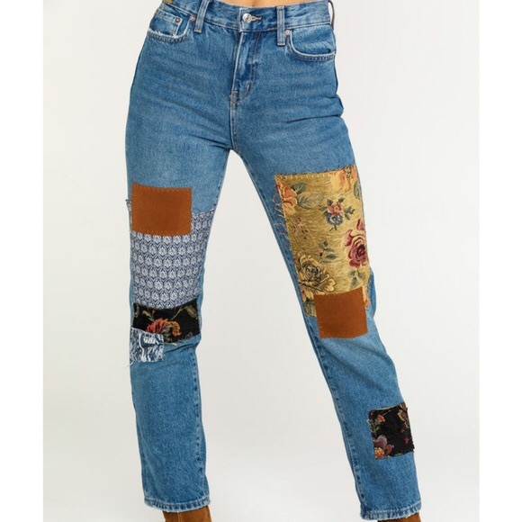 ✨HOST PICK✨ FP Poppy Patch Straight Leg Jeans - Picture 2 of 4